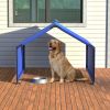 Dog Shade Shelter Outdoor Tent for Small Medium Dogs, Waterproof Sun Protection Pet House for Dogs, Small Animals and Livestock, Blue