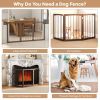 Wooden Pet Fence for Cats Small and Medium Dogs